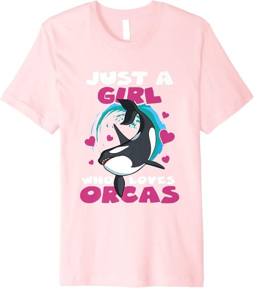 Just A Girl Who Loves Orcas Ozean Orca Premium T-Shirt