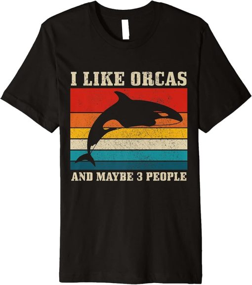 Funny Vintage Orca Whale Premium T-Shirt