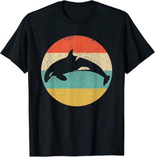 Orca Killer Whale Vintage Retro Gift T-Shirt