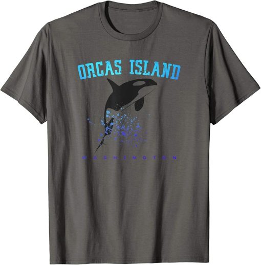 ORCAS ISLAND WASHINGTON Killer Whale Dolphin Lover Souvenir T-Shirt