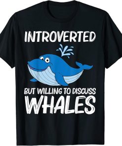 Funny Whale Art For Men Women Orca Narwhal Blue Whales T-Shirt