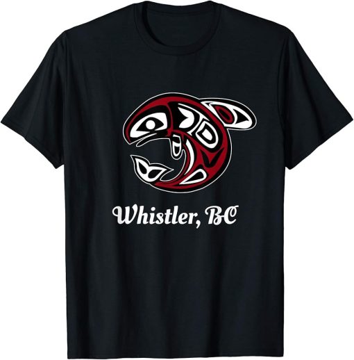 BC Canada Whistler Native Tribal Orca Killer Whale T-Shirt